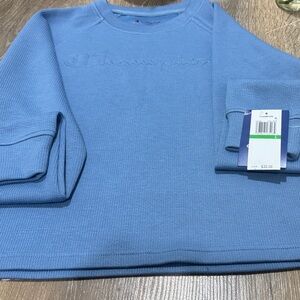 Champion Men's Light Blue Crewneck Sweater